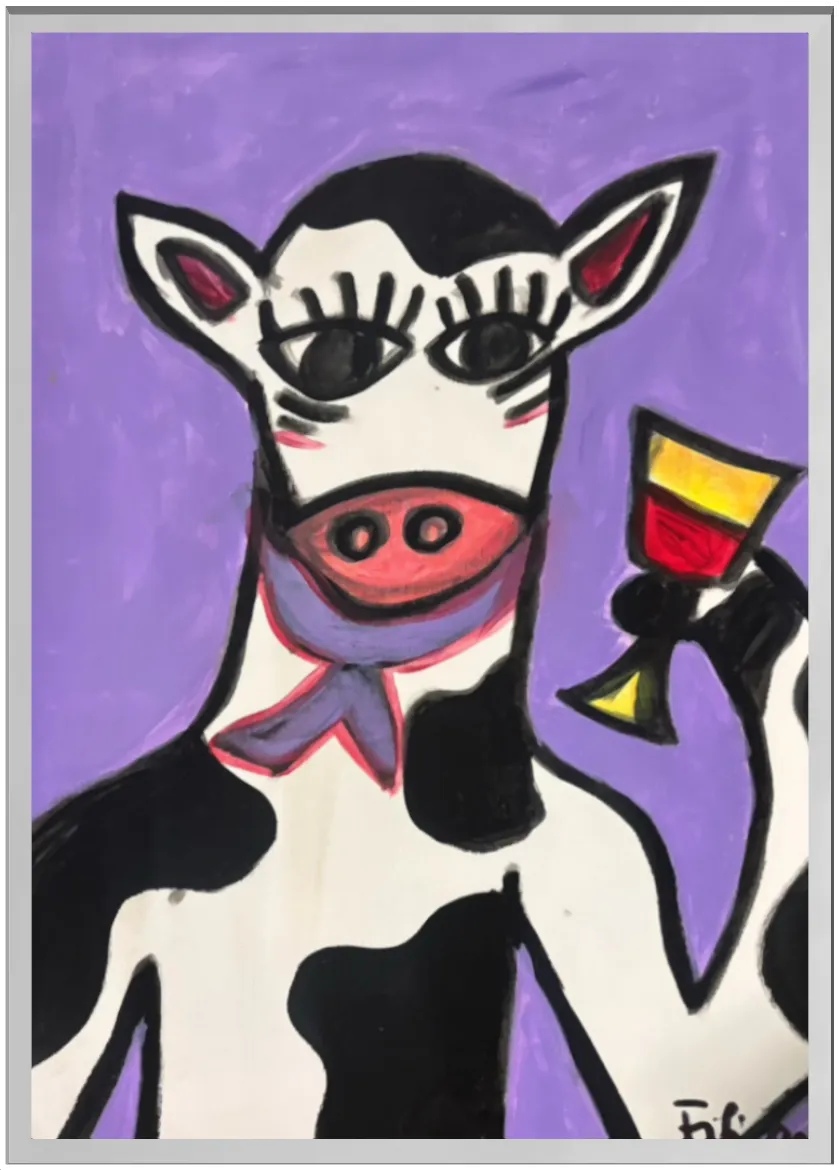 Cow and Wine